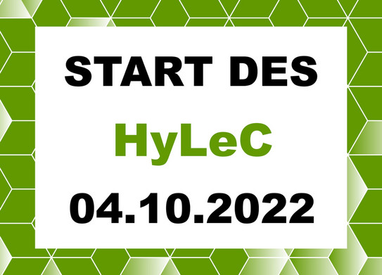 Grafik mit dem Text: Start des Hylec, 04.10.2022