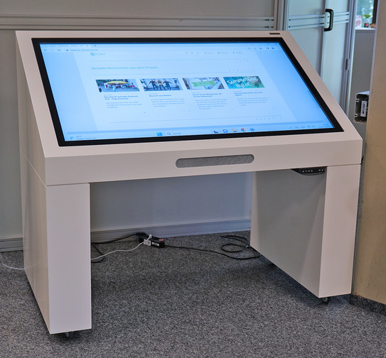 Touch Table Frontansicht