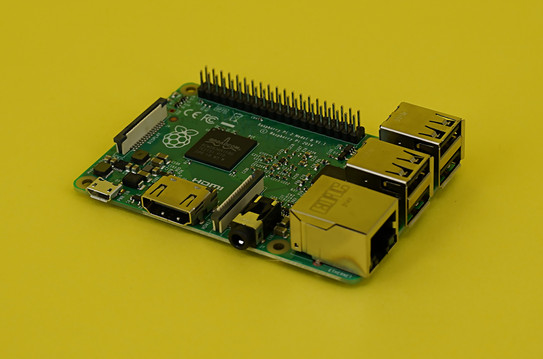 Raspberry Microcontroller in Nahaufnahme